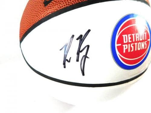Потпишан Брус Браун НБА Пистонс Автограмирана кошарка на Spalding Auto Panel - Автограмирани кошарка