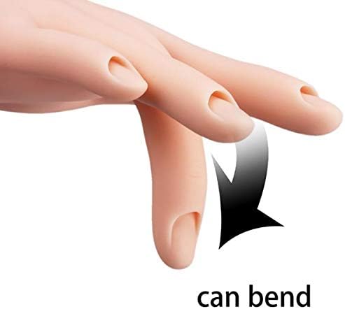ECYC 1PCS пластична пракса лажна прсти за нокти модел на прсти модел Алатка за прсти прилагодлива DIY акрилна гел маникир алатки за нокти за