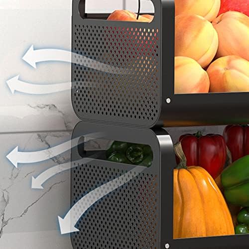 Решетка за складирање во кујна, 5-ниво што може да се отстранли од капка и зеленчук вагон, одвојувањето на кујнските јазли решетки