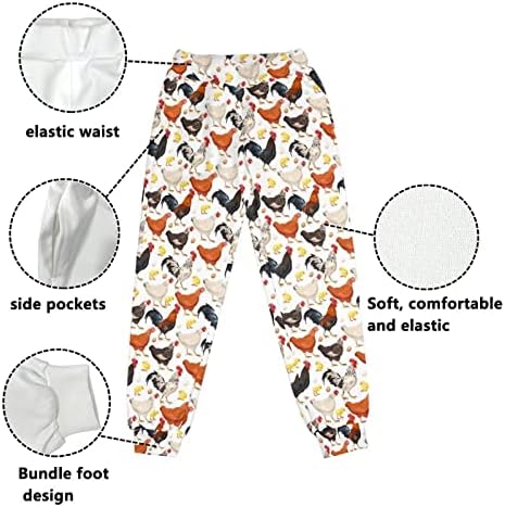 Детски џемпери за деца Аоопистц за момче девојче редовно вклопување активна облека 4-15T деца џогери облека со високи активни панталони со