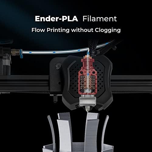 Pezer сет од 5 spools PLA 3D печатач за печатач, 1,75 mm 1kg / spool Silk Color Filament за сите FDM 3D печатач вклучуваат CR Ender Series