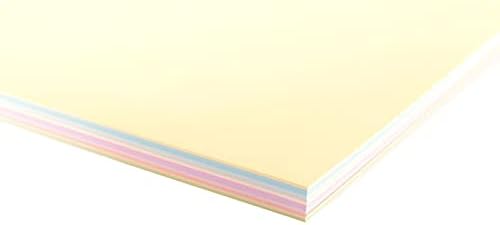 Vaessen Creative Florence Protem Cardstock, Mix Pastel Colors, 216 грама, 12x12 инчи, 60 листови, за сноп -книги, правење картички,
