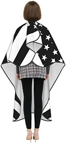 Американско Знаме Унисекс Салон За Сечење Коса Наметка Крпа Бербер Фризерска Обвивка Фризура Престилка Крпа Додаток За Стилизирање За Мажи