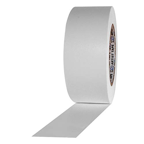 Protapes Artist Tape Flatback Prink Prient Part или лента за конзола, ширина од 60 yds x 2 , бела