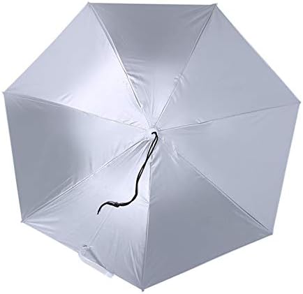 Vifemify 77cm сончање на сончање на ветерници за глава на главата, највисока преклопна капа, чадор чадор чадор капа домашни алатки парасол