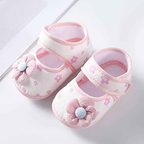Новородени девојчиња меки чевли за деца за новороденчиња чевли шарени цвеќиња принцези чевли момчиња со големина 11 чевли