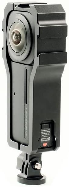Afymy Case Aluminum легура заштитен кафез за Insta360 Еден РС 1 инч 360 Акционен фотоапарат Универзална 1/4 навојна камера монтирање со ладно