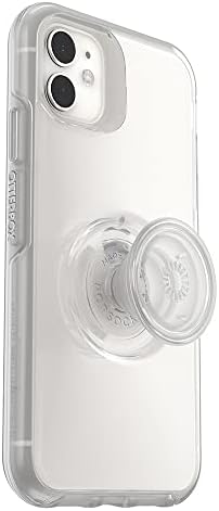 OtterBox iPhone XR и iPhone 11 Видра + Поп Симетрија Серија Јасен Случај - ЈАСЕН, интегриран PopSockets PopGrip, тенок, џеб-пријателски, подигнати рабови заштита на камерата &засилувач; ек
