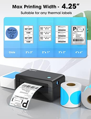 iDPRT Bluetooth Термичка Етикета ПЕЧАТАЧ SP410BT, 4x6 Испорака Етикета Печатач Поддршка Андроид, iPhones &засилувач; КОМПЈУТЕР,