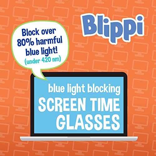 Блипи Деца Сини Светлосни Очила-Свитливи, Сини Светлосни Блокирачки Компјутерски Очила За Деца