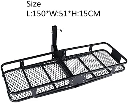 Cdady 150 см корпа за преклопување на карго карго -патеката за челик решетката за карго за решетки за багаж за багаж за влечење