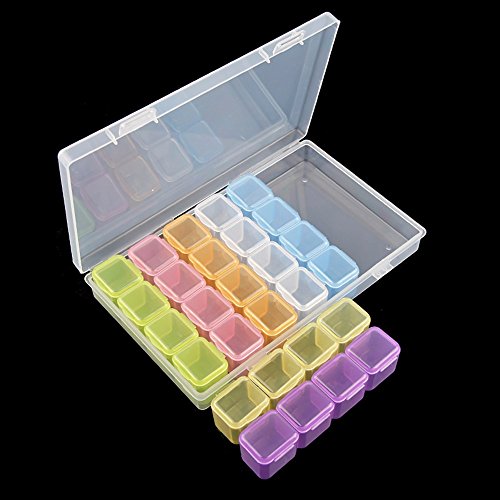 Кутија за складирање на ноктите за пластична просторија за пластична просторија за налепница за нокти