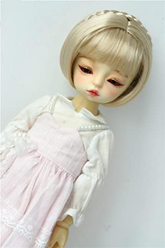 Кукли со перики JD620 Short Bobo Cut со плетенка за синтетички Mohair BJD PIGS OB11 1/6 1/4 1/3 Додатоци за кукли