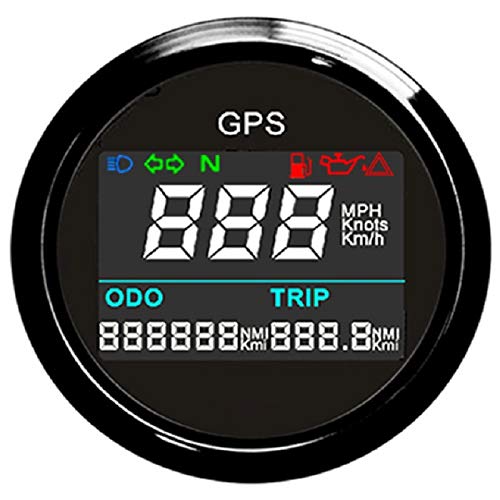 Елект Универзален дигитален GPS брзинометар Speedo мерач на мерач на мерач на километражата прилагодлив за тркачки автомобил брод