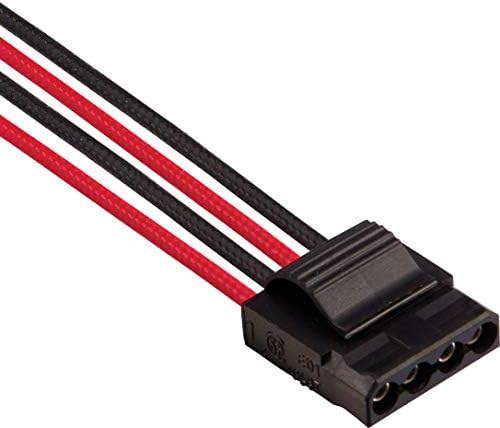 Corsair Premium индивидуално ракави кабли PSU Pro комплет - црвена/црна, гаранција од 2 години, за Corsair psus