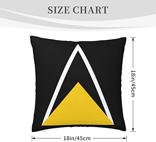 Кадекс знамето на перницата Света Луција вметнува 18x18 инчи фрлање перници Вметнете квадратна капа за перници за фрлање перница