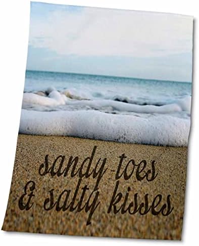 3drose песочни прсти и солени бакнежи во позадина на океанот - крпи