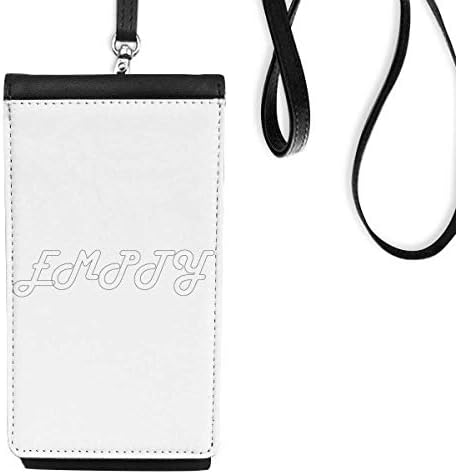 Стилски ликови празен уметност деко подарок моден телефон паричник чанта што виси мобилна торбичка црн џеб
