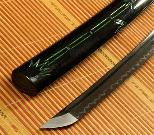 PJXC T10 глинен рачно создавање јапонски самурај катана меч вистински хамон остар раб