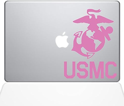 Налепницата за винил со лого на декорацијата USMC Decal Decal Vinyl - 12 MacBook - Пинк
