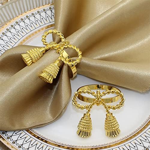 N/A 12/PCS злато салфетка прстени метални држачи за салфетки за Божиќна вечера за вечера