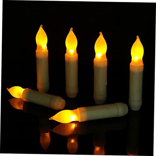 Нолитој 24 парчиња за парчиња свеќа за романтична свеќа свеќа светла за свеќички, батерија управувано со електронски свеќа светло свеќа