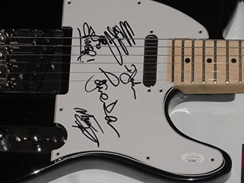 Loveboy потпиша црна електрична гитара Мајк Рено Дин nsонсон Френет 5x JSA COA