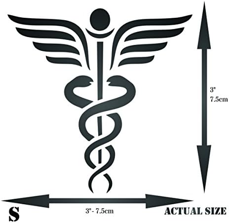 Кадуцеус Матрица, 3 х 3 инчи-Персонал На Хермес Медицински Симбол Матрици За Сликарство Дефиниција