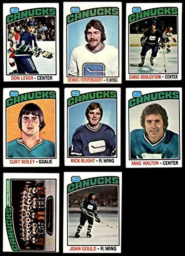 1976-77 Топс Ванкувер Канакс во близина на екипата сет Ванкувер Канакс VG+ Canucks