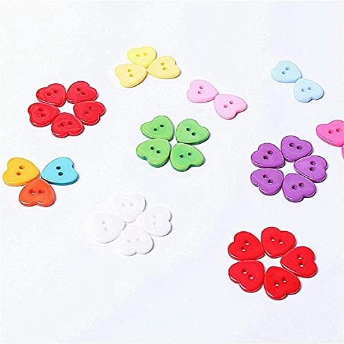 Копчиња за мешана боја во форма на срцева боја во форма на 100 парчиња