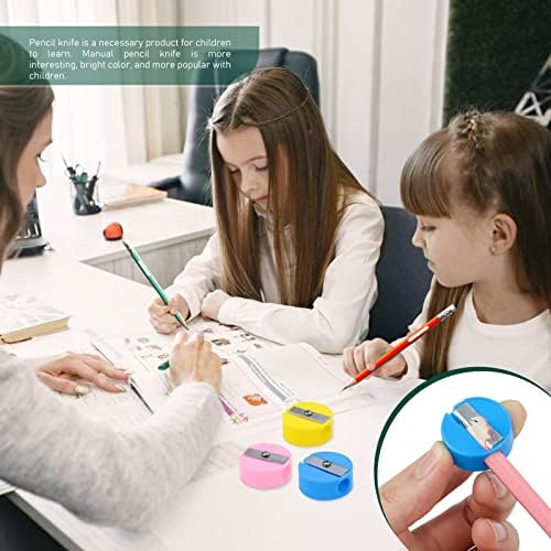 Yexpress 144 парчиња обележувачи на моливчиња, разнобојни пластични мануелни острилки за материјали за канцелариски училишта и