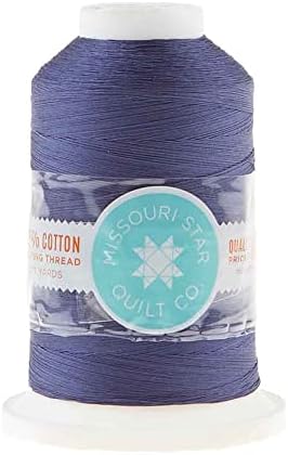 Тема за шиење на памук во Мисури starвезда - 3000yd голема количина двојна мерцерирана памучна нишка 50WT - Тешка нишка за ватирање на сите
