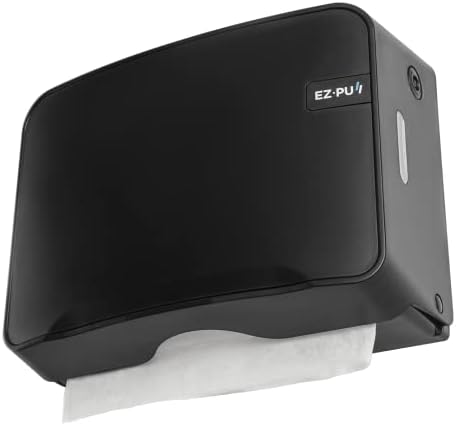 EZ-влечен wallиден монтиран мулти-преполн рачен диспензер за кујна/бања/канцеларија/RV/Airbnb, црна 3200B-ez