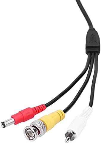 3-во-1 CCTV кабел-Видео аудио-кабел за напојување BNC+RCA+DC конектор безбедносен кабел за додаток на кабел за надзор на камера
