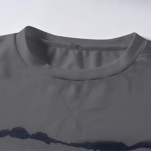 Женски врвови на екипажот на екипажот плус големината што излегува на врвови пролетна облека 2023 симпатични врвови обични кошули со долги