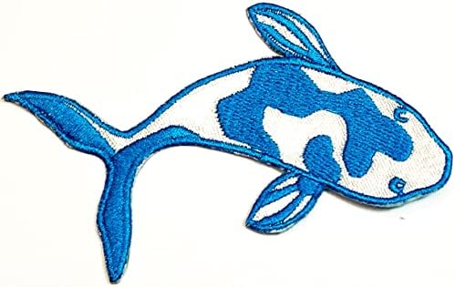 Кленплус 3 парчиња. Сина Кои Риба Лепенка Јапонски Симпатична Риба Миленичиња Цртани Налепници Занаети Уметност Поправка На Шиење