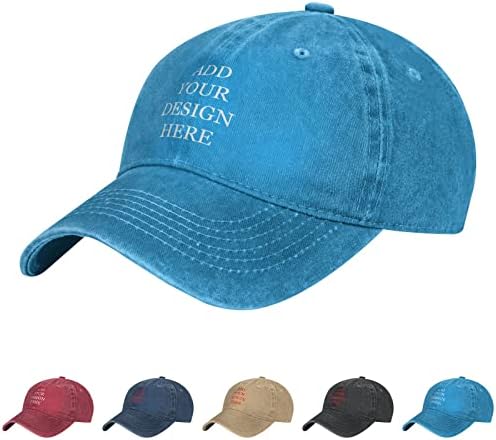 Прилагодено тексас капа за мажи дизајнирајте свои персонализирани текстуални лого за фотографии измиени прилагодливи бејзбол опремена капа