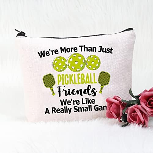 Pofull Paickleball Pardleboll Подарок Ние Сме Повеќе Од Само Кисела Топка Пријатели Козметичка Торба За Љубителите На Кисела Топка