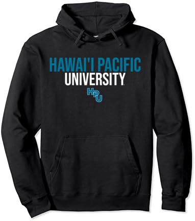 Хаваи Пацифик Универзитет Хпу Ајкули Наредени Пуловер Качулка