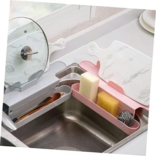 Luxshiny Silicone Soap држач пластични ленти силиконски сад пластични мозоци корпа за мијалник за складирање полица за мијалник сапун држач за сунѓер за кујнски мијалник за