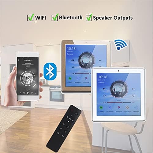 SJYDQ екран на допир WiFi Audio Wallиден панел засилувач паметен домашен театар кино Bluetooth безжичен музички систем RS485 USB