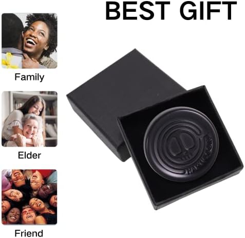 Haptic Coin Fidget Llider EDC Fidget Clicker Office Fidget играчка за возрасни -Black