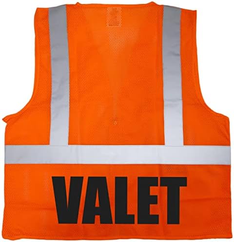 Qraphic Tee Valet Saffection Security Vest со дизајн на печатење на екран и пред и назад.