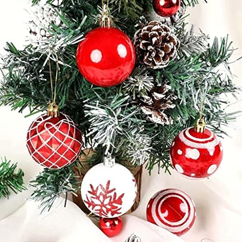 36 парчиња божиќна декорација топка, светла додатоци за новогодишна елка, Божиќни украси, користени за семејна декорација свадбена
