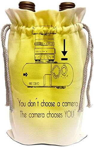 3dRose kike Калво фото Илустрации Далечина Камера-Слика На Жолта Далечина Мерач Камера вие не изберете камера камерата ќе го избере-Вино