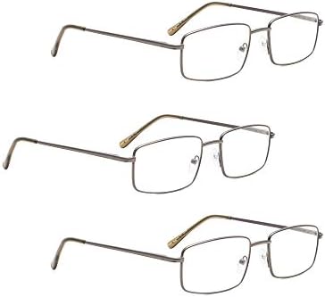 ЛУР 6 Пакувања Јасни Очила За Читање + 3 Пакувања Метални Очила За Читање