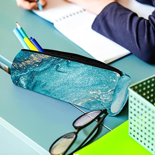 Природна луксузна текстура молив случај Студентска канцелариска торбичка торбичка за патент Пенки за пенкало торба за козметика за ученици од
