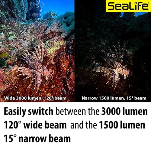 Море змеј море 3000sf Про Двојна Зрак Компактен Подводни Нуркање Фото-Видео КОЧАН ПРЕДВОДЕНА Светлина, LED-Светлината Само Главата,