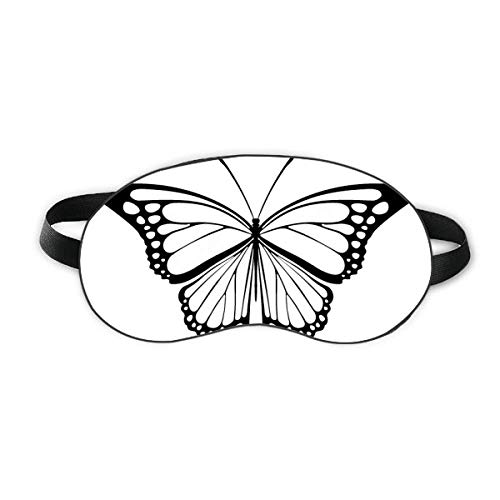 Едноставен примерок од црна пеперутка за спиење за очите на очите мека ноќ за слепите сенка