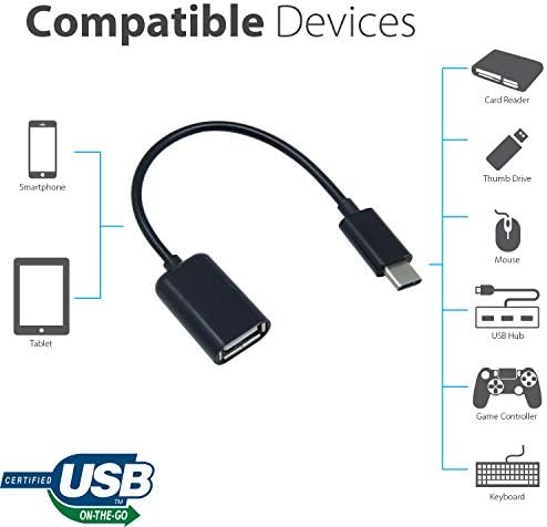 OTG USB-C 3.0 адаптер компатибилен со вашиот LG 15Z95N-G.AAE6U1 за брзи, верификувани, мулти-употреба функции како што се тастатура, палецот,
